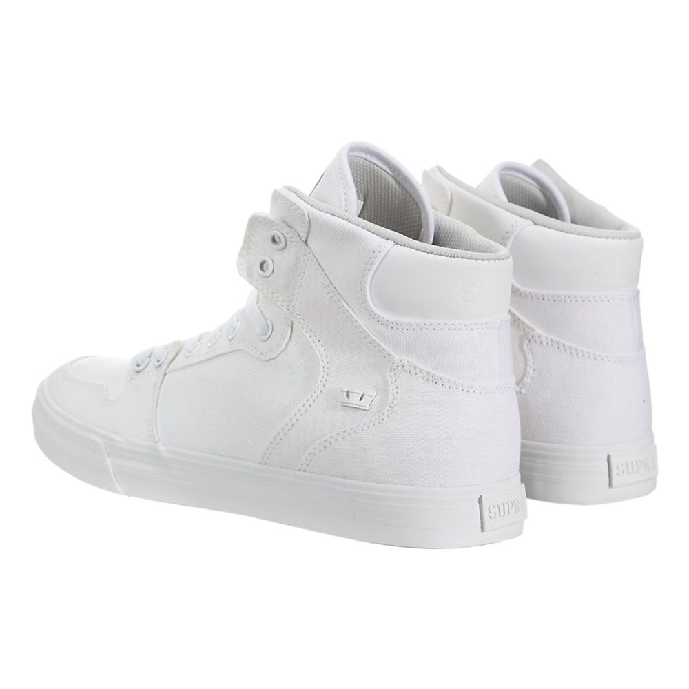 Baskets Montantes Supra Vaider D Blanche Off White/White Homme | MWB-81760081